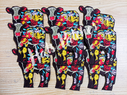 Custom Cow Embroidery Patches