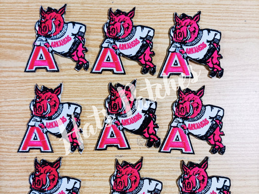 Custom Arkansas embroidery patches for hats